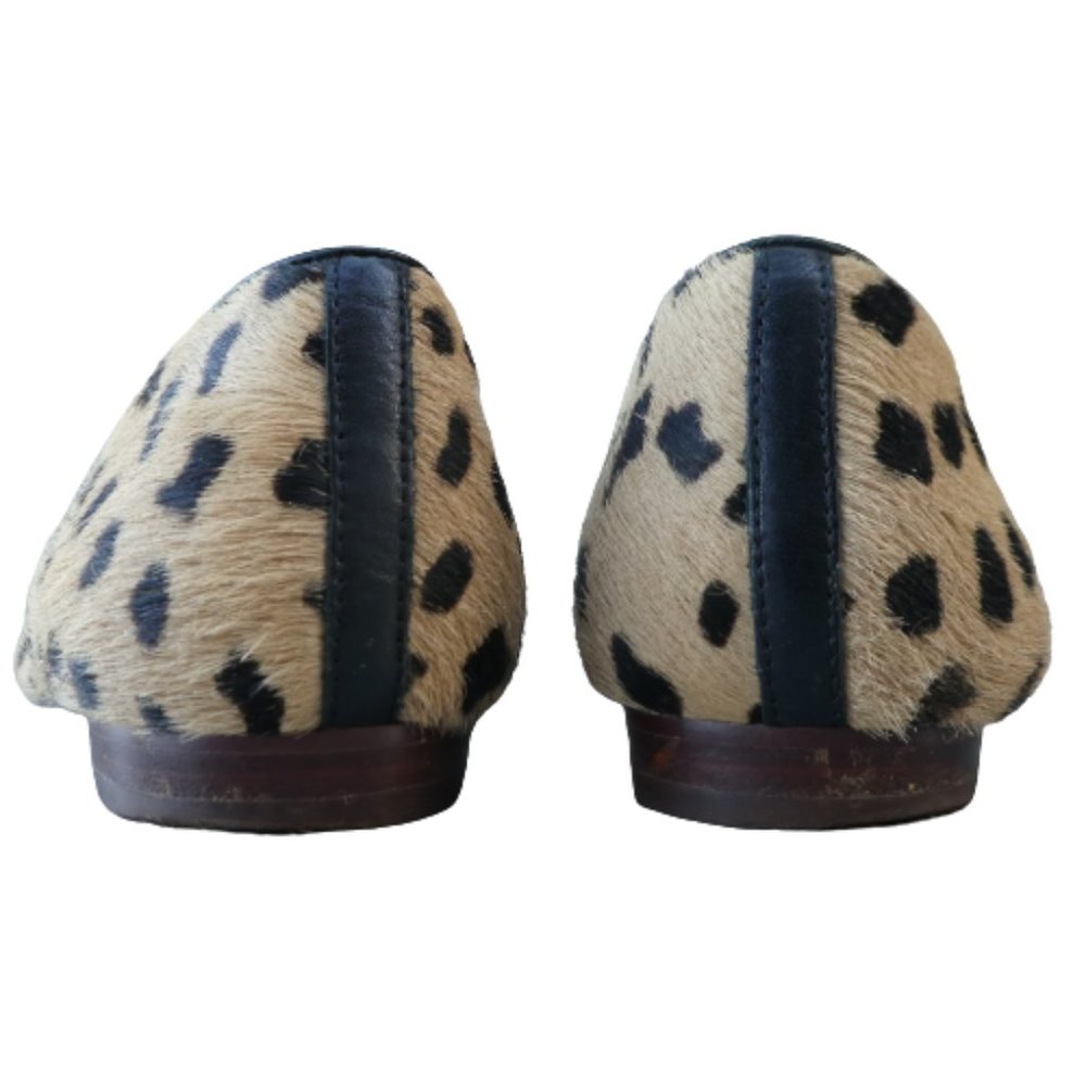 Madewell Frances Loafers Animal Print Leopard Calf Hair Flats Chunky Comfort 9 - Picture 6 of 9